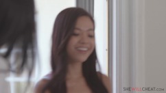 SheWillCheat – Ember Cheats On Her Hubby With A Hot Female Masseuse Ember Snow And Vina Sky