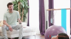 Stepsister Xxlayna Marie Caught Stepbrother Jerking Off To Her Workout Footage